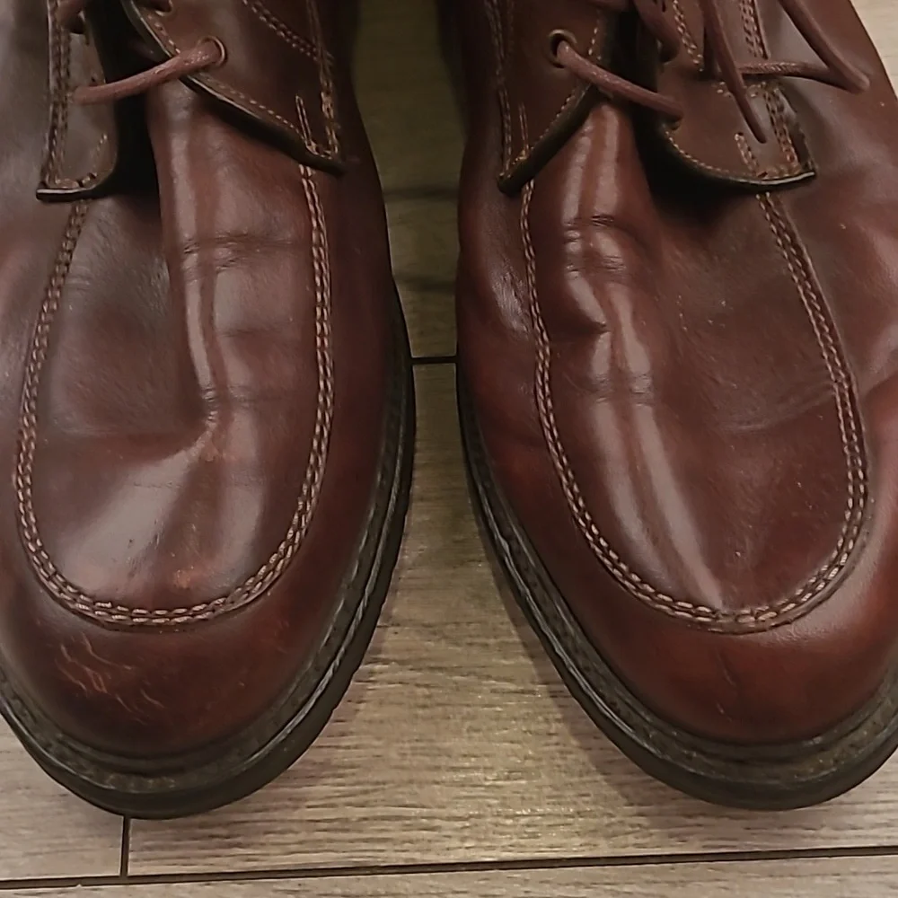 ALLEN EDMONDS Logan Brown Leather‎ Sz 12 D Chukka Lace Up Boots  Shoes